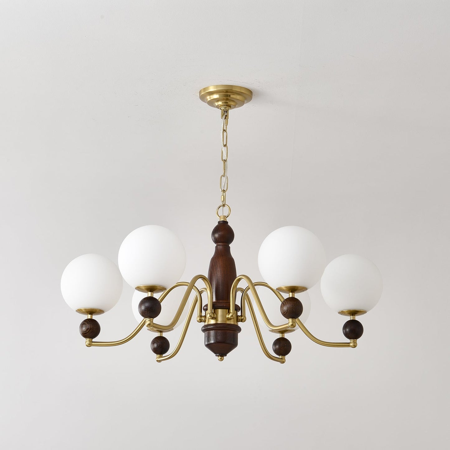 Elegant Ornate Heritage Chandelier - Adjustable Height, Crystal Accent