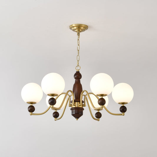Elegant Ornate Heritage Chandelier - Adjustable Height, Crystal Accent
