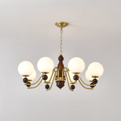 Elegant Ornate Heritage Chandelier - Adjustable Height, Crystal Accent