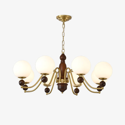 Elegant Ornate Heritage Chandelier - Adjustable Height, Crystal Accent