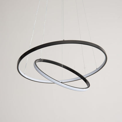 Orrery Rings Chandelier - Adjustable Height, Modern LED Lighting