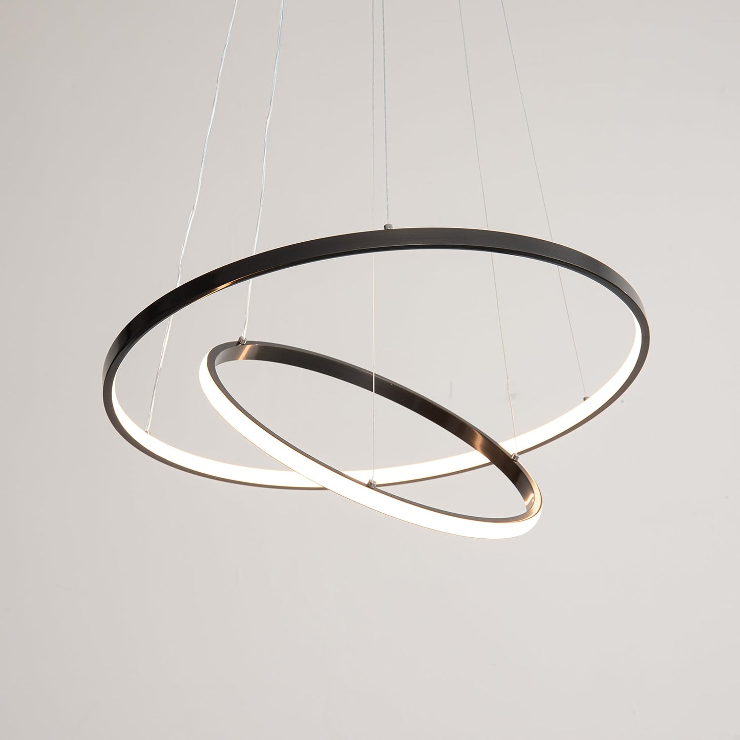 Orrery Rings Chandelier - Adjustable Height, Modern LED Lighting