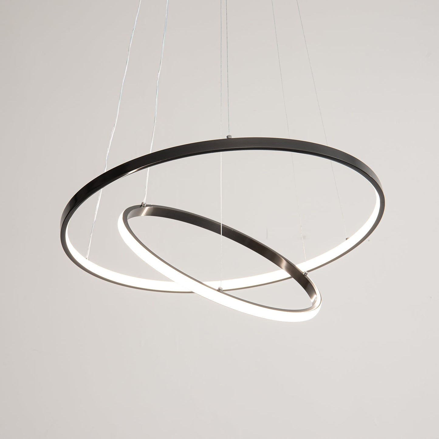 Orrery Rings Chandelier - Adjustable Height, Modern LED Lighting