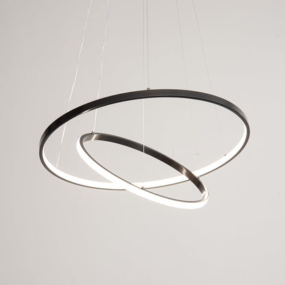 Orrery Rings Chandelier - Adjustable Height, Modern LED Lighting