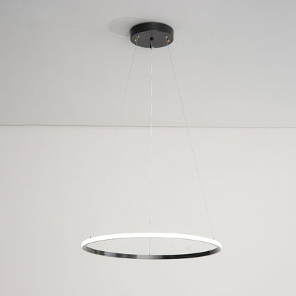 Orrery Rings Chandelier - Adjustable Height, Modern LED Lighting