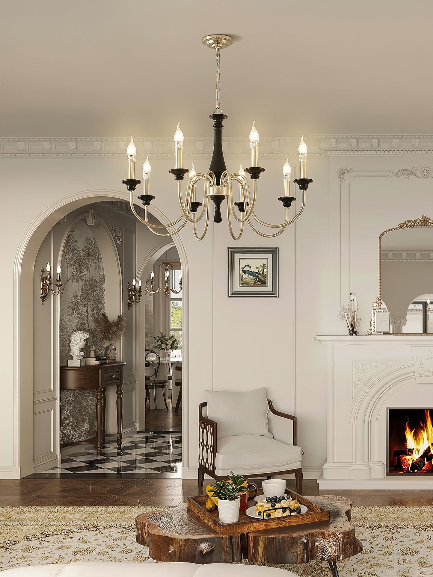 Elegant Crystal Orvella Chandelier with Adjustable Height & Dimmable L