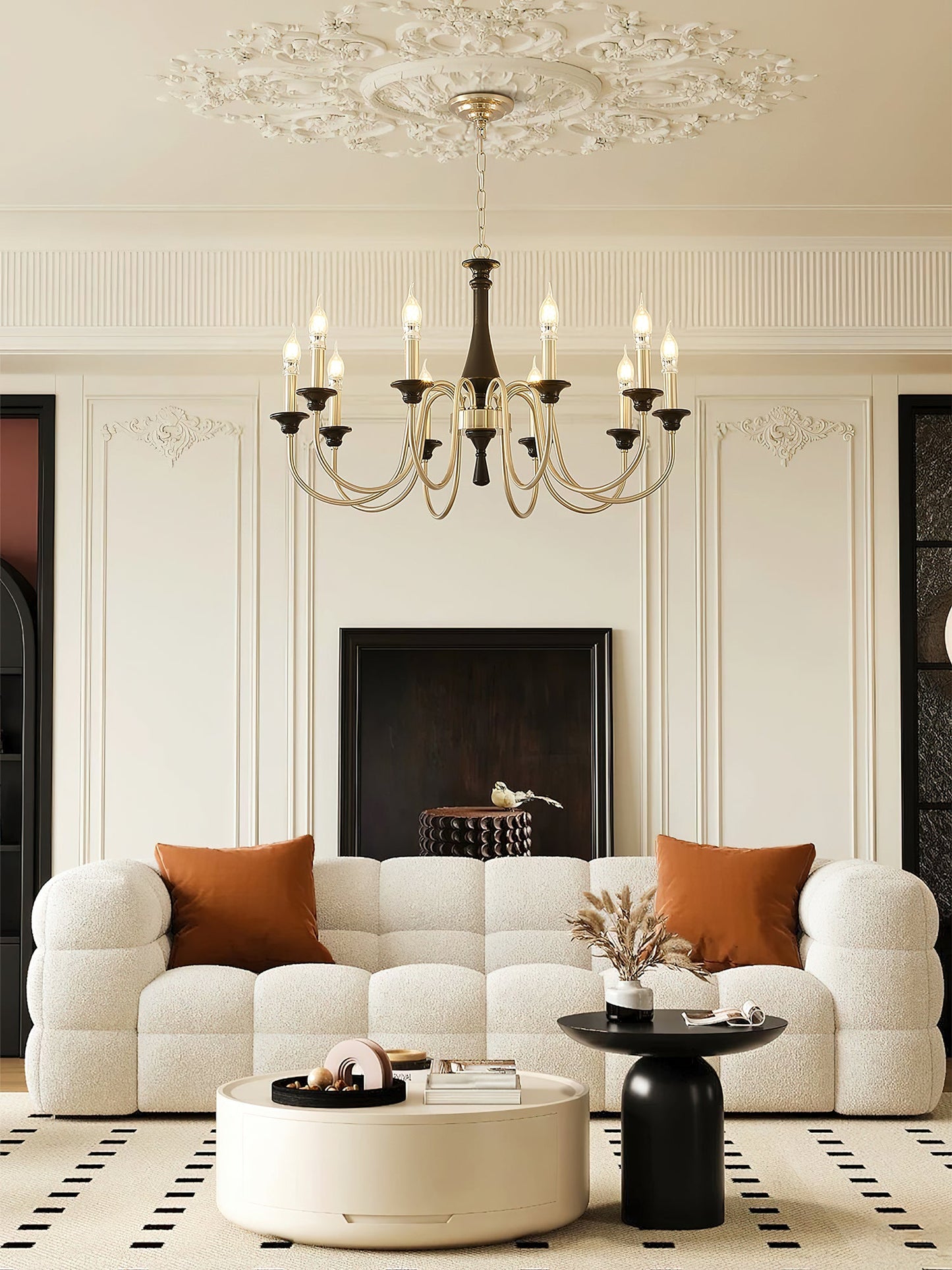 Elegant Crystal Orvella Chandelier with Adjustable Height & Dimmable L