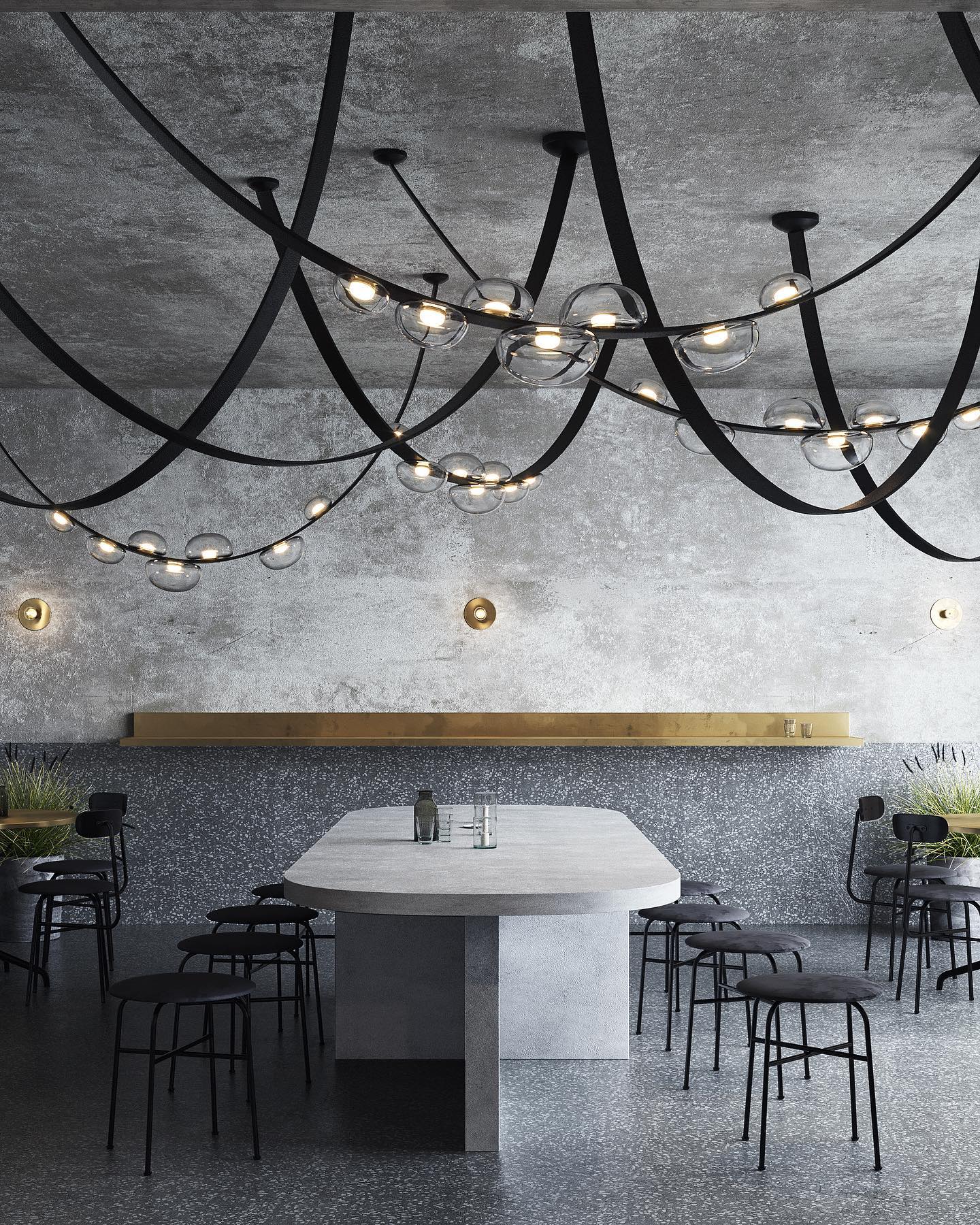 Orvyn Leather Arc Chandelier - Elegant Design with Adjustable Height