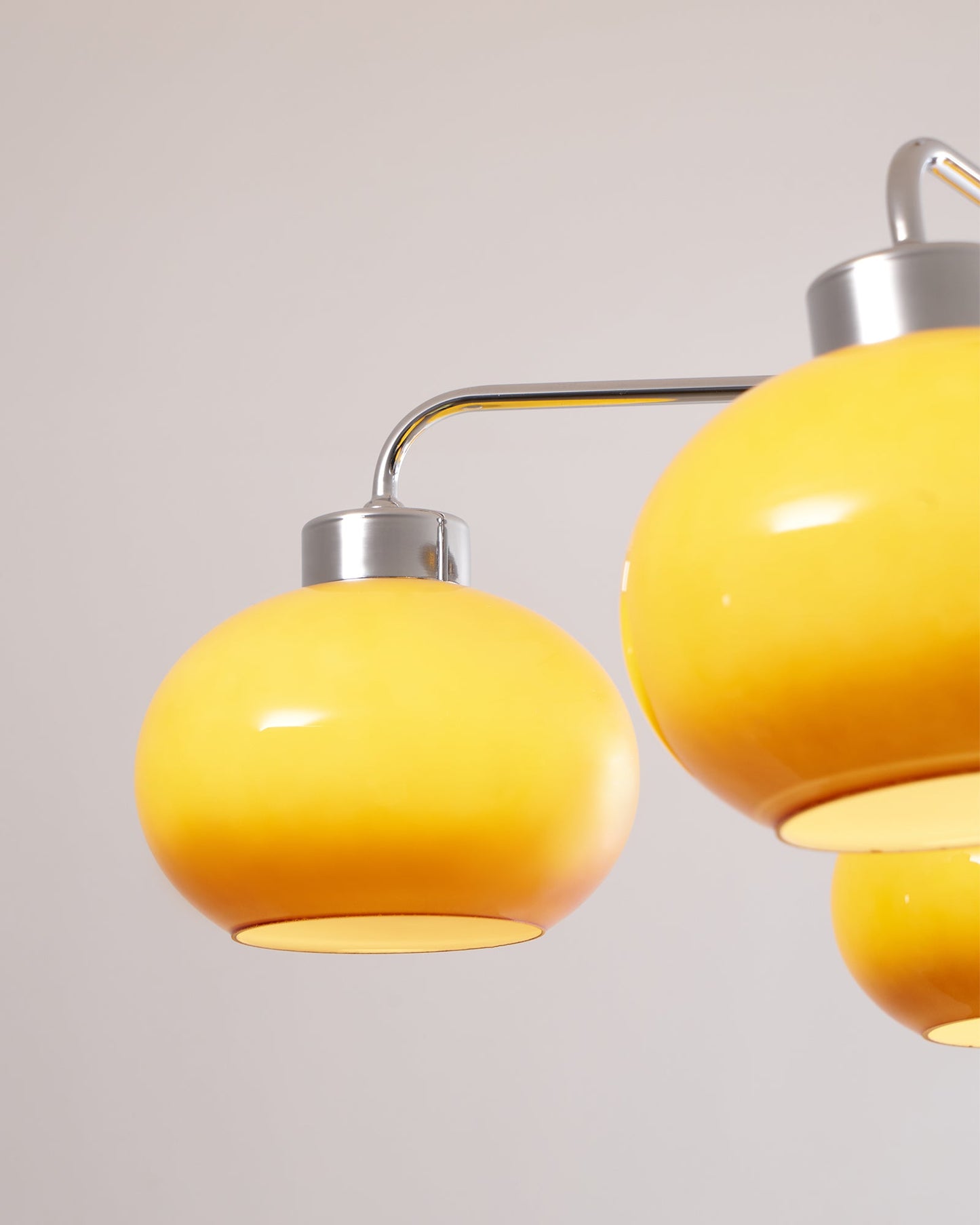 Elegant Oval Persimmon Chandelier with Adjustable Height & LED Lights