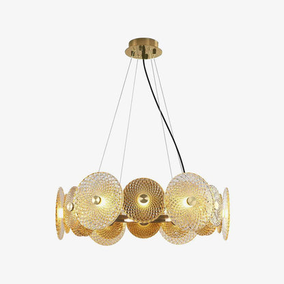 Paige Chandelier - Elegant Crystal Design with Dimmable Lighting Optio