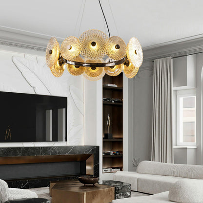 Paige Chandelier - Elegant Crystal Design with Dimmable Lighting Optio