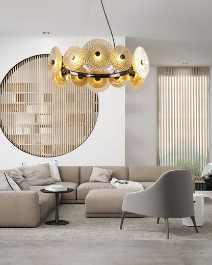 Paige Chandelier - Elegant Crystal Design with Dimmable Lighting Optio