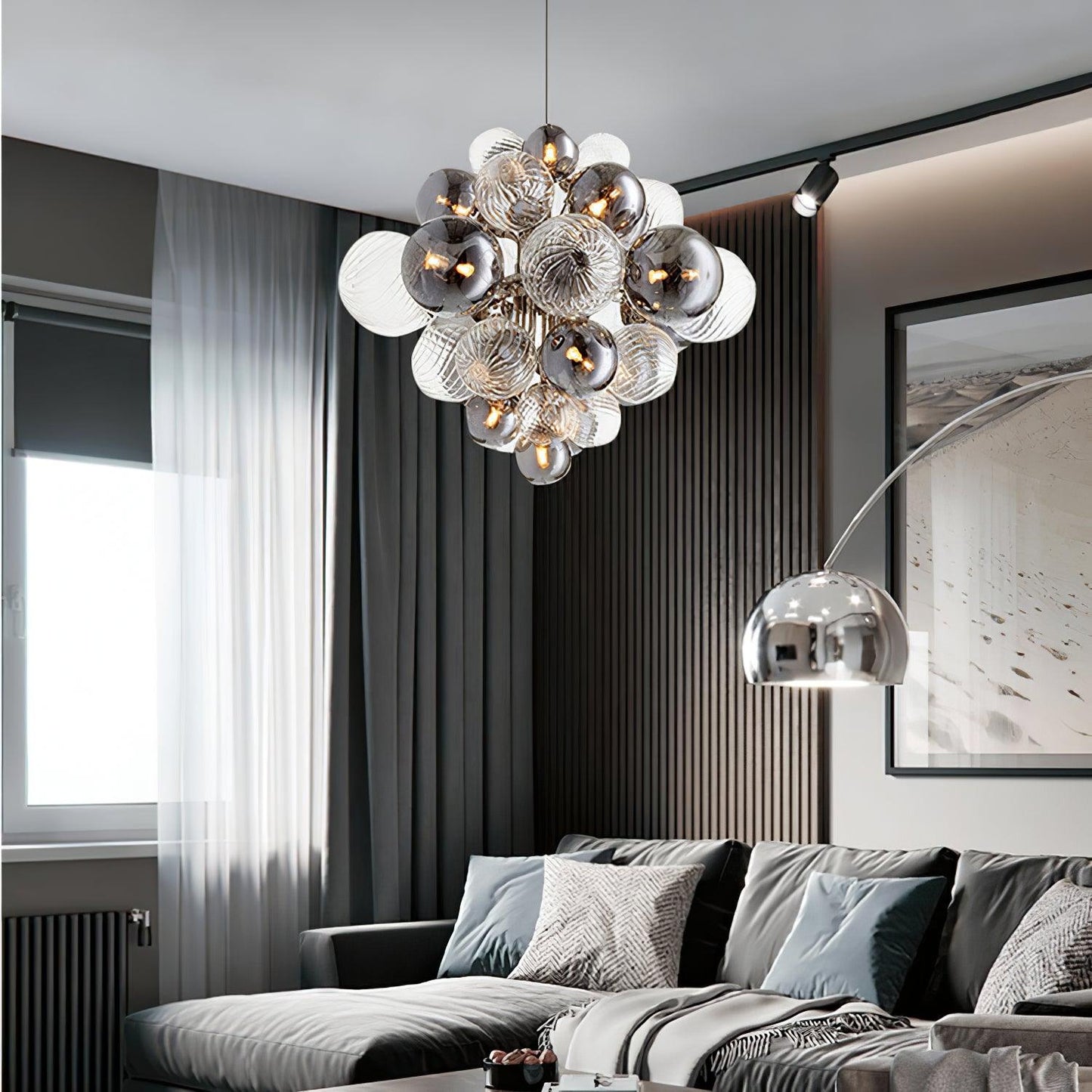 Pallocino Crystal Chandelier - Elegant Design with Adjustable Height