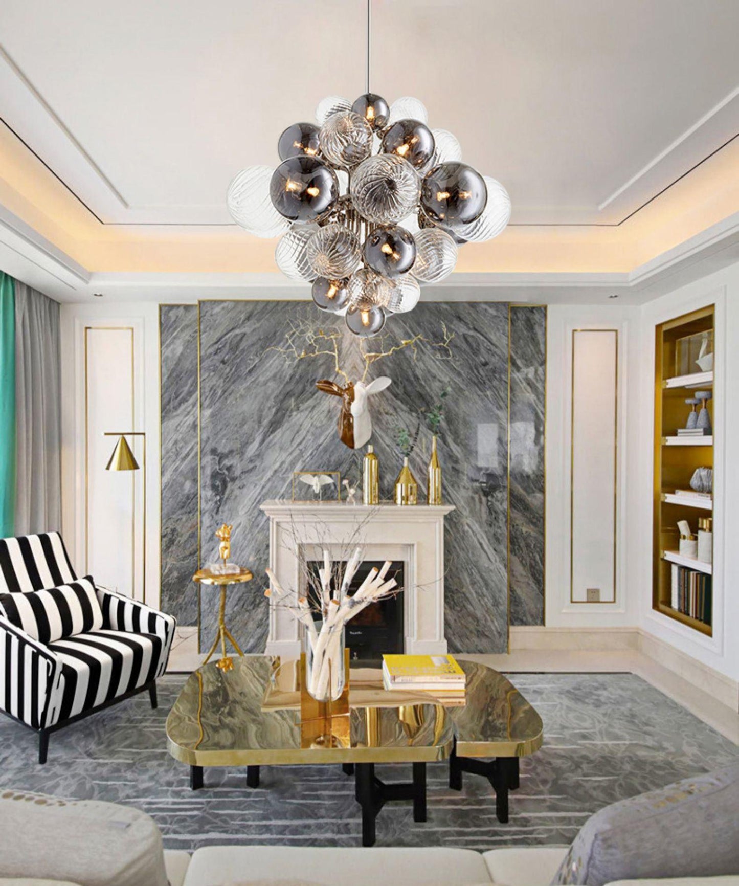 Pallocino Crystal Chandelier - Elegant Design with Adjustable Height