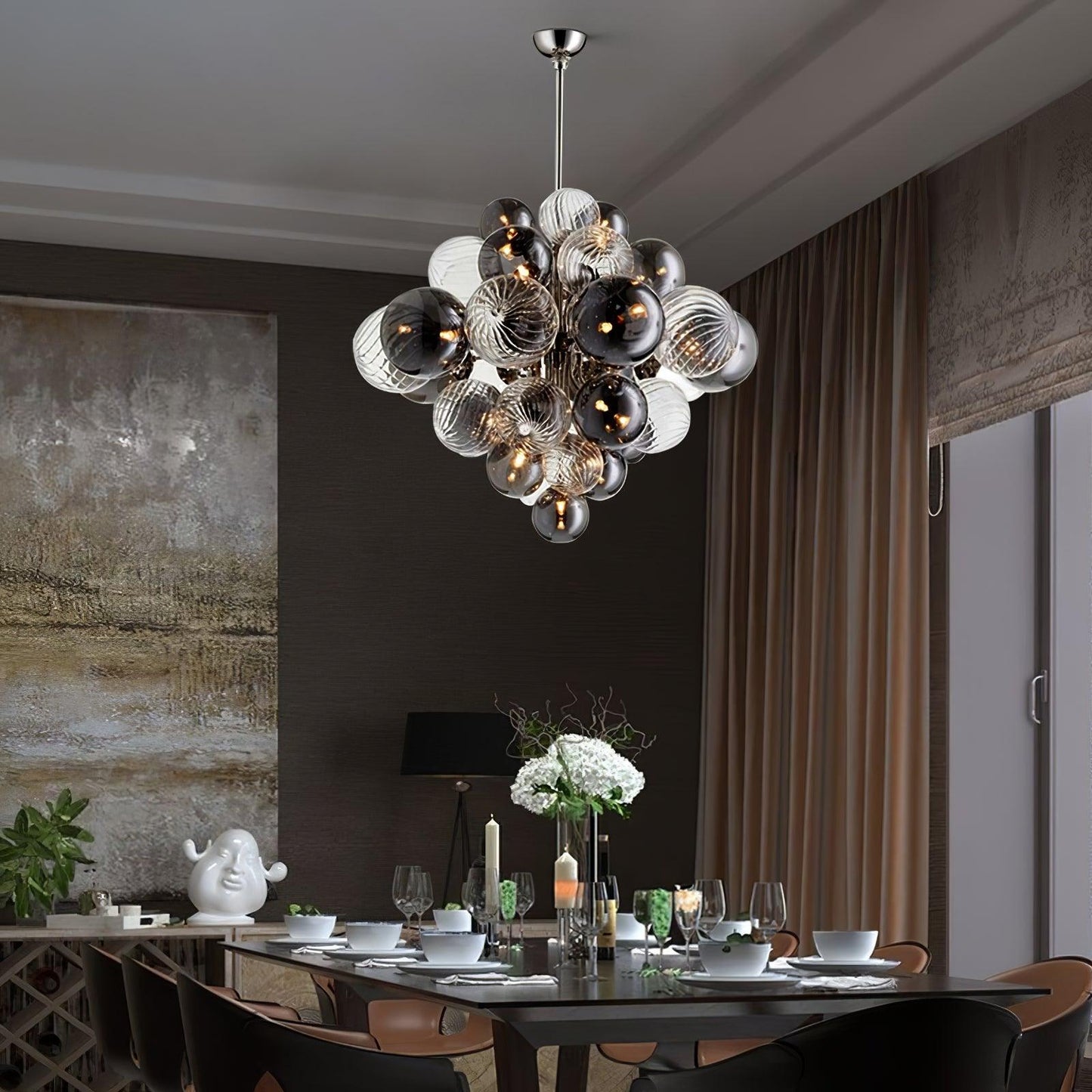 Pallocino Crystal Chandelier - Elegant Design with Adjustable Height
