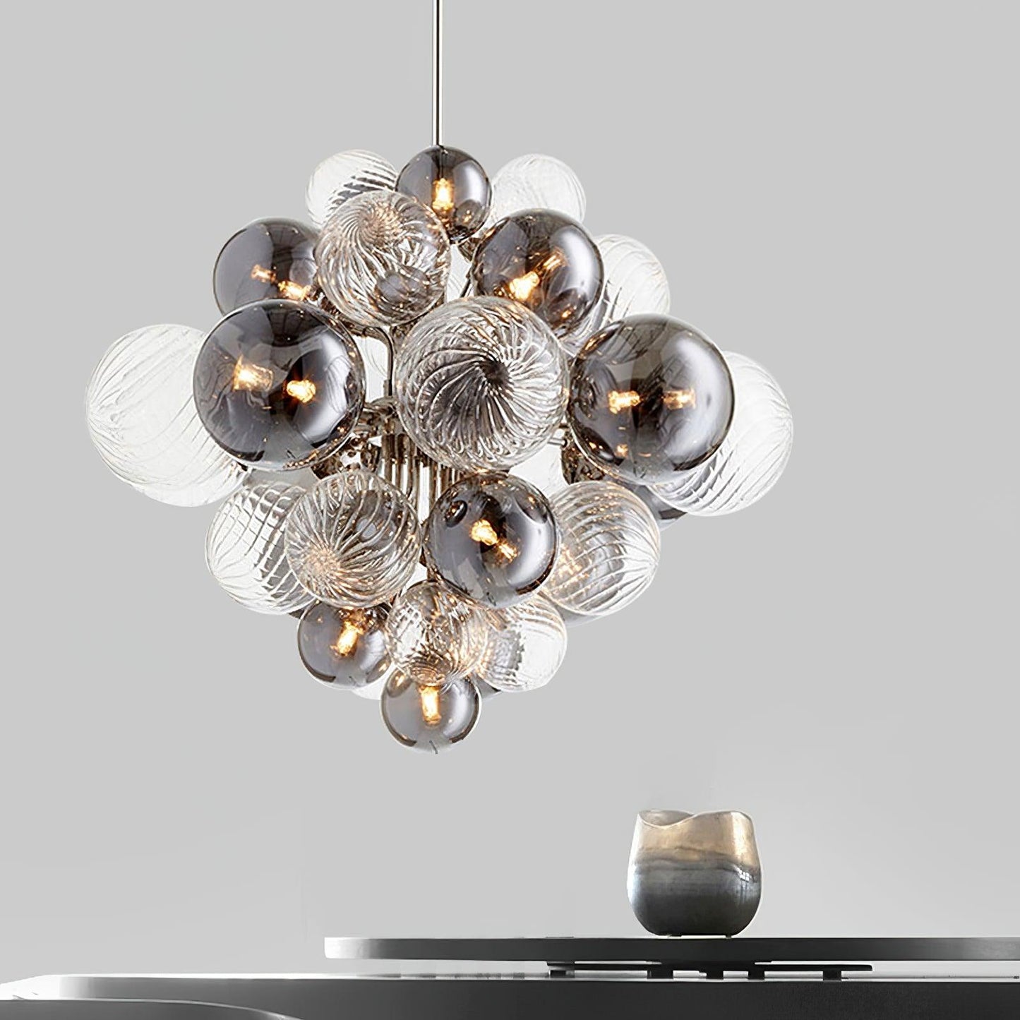 Pallocino Crystal Chandelier - Elegant Design with Adjustable Height