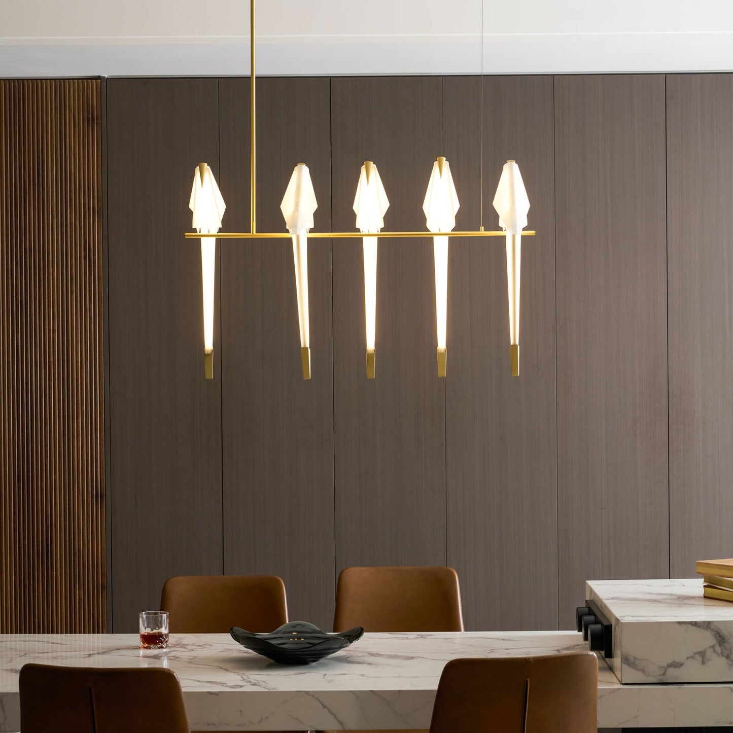 Elegant Paper Crane LED Chandelier with Adjustable Brightness & Unique