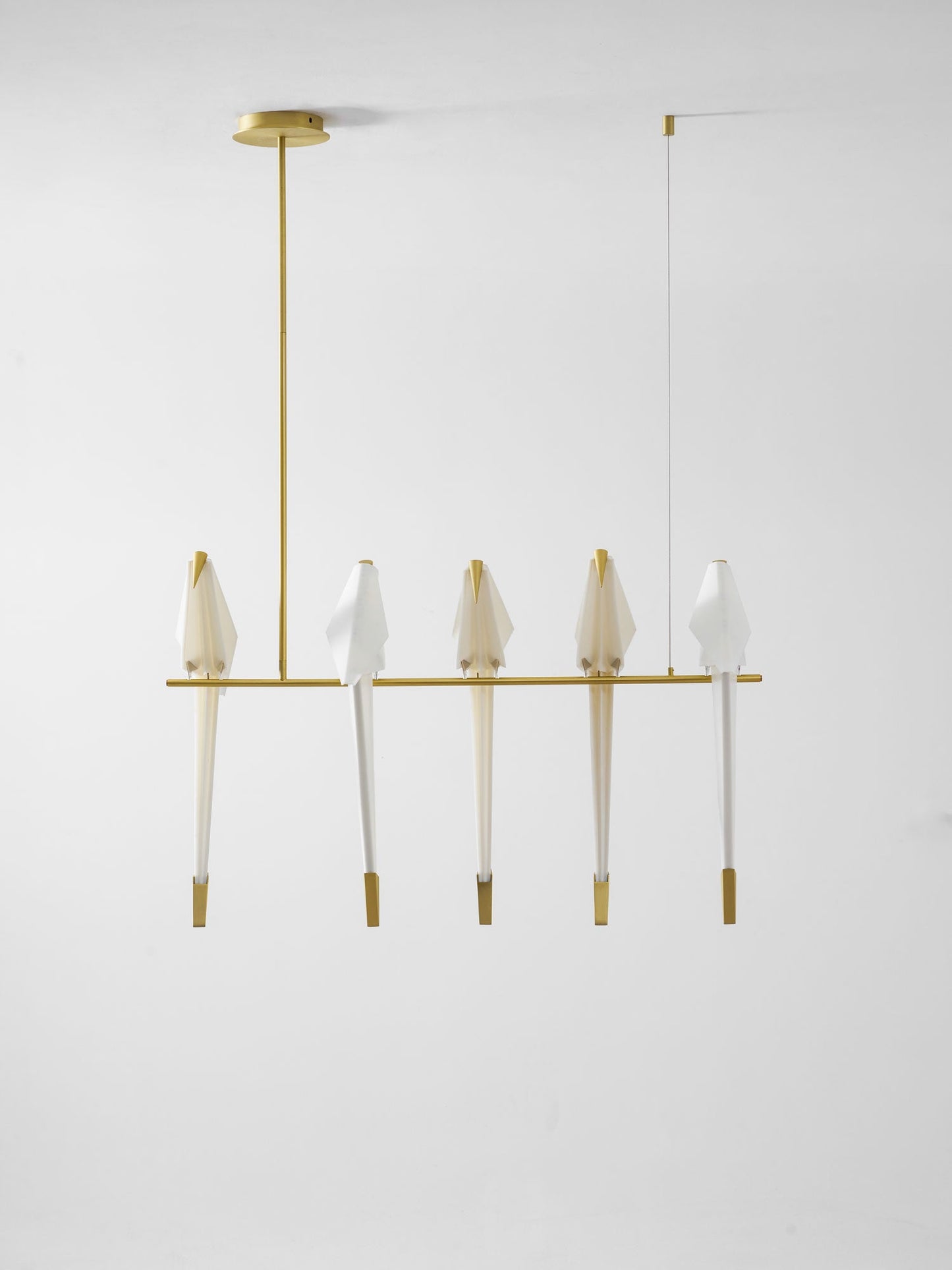 Elegant Paper Crane LED Chandelier with Adjustable Brightness & Unique