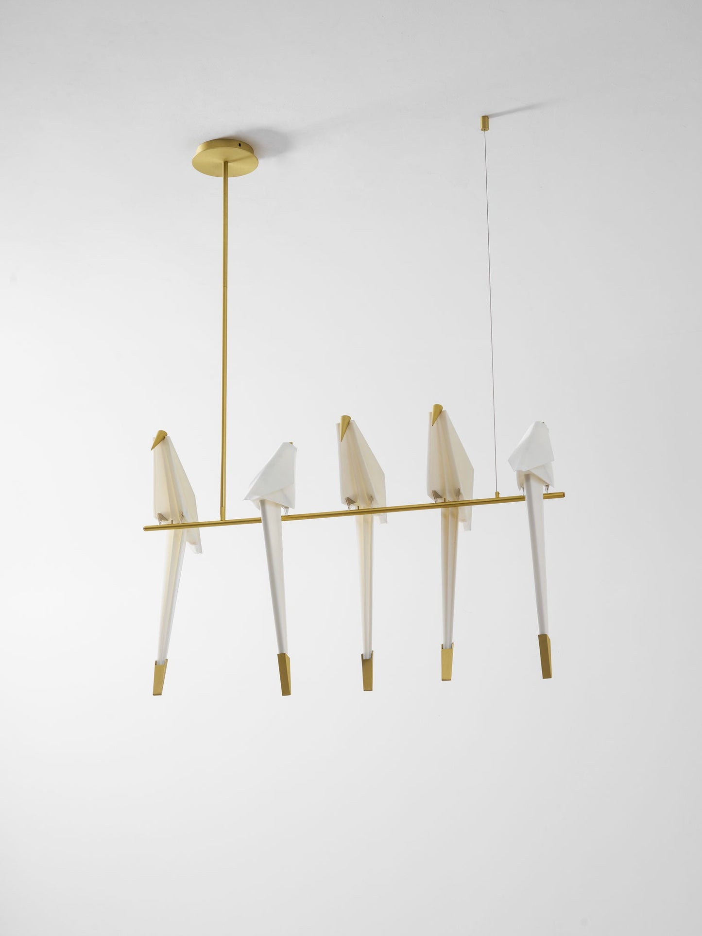 Elegant Paper Crane LED Chandelier with Adjustable Brightness & Unique