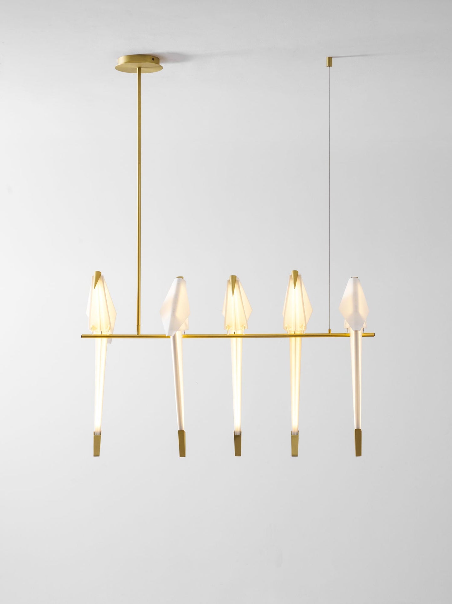 Elegant Paper Crane LED Chandelier with Adjustable Brightness & Unique