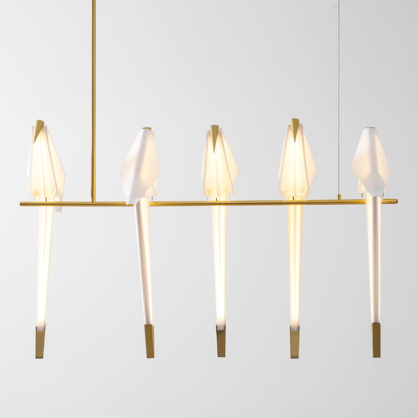 Elegant Paper Crane LED Chandelier with Adjustable Brightness & Unique