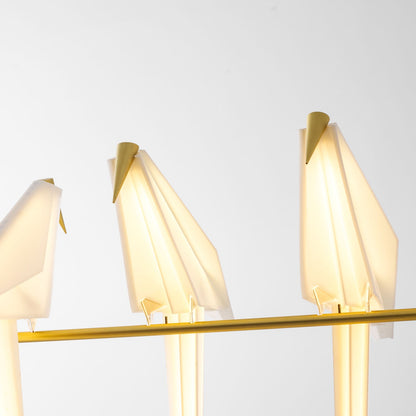 Elegant Paper Crane LED Chandelier with Adjustable Brightness & Unique