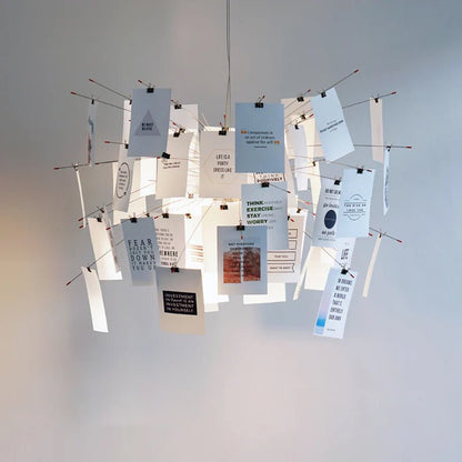 Elegant Paper Chandelier - Lightweight, Eco-Friendly Design, Easy to H