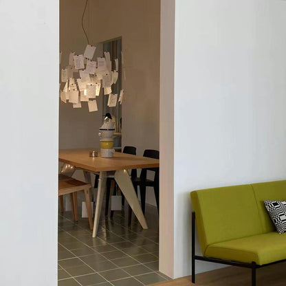 Elegant Paper Chandelier - Lightweight, Eco-Friendly Design, Easy to H