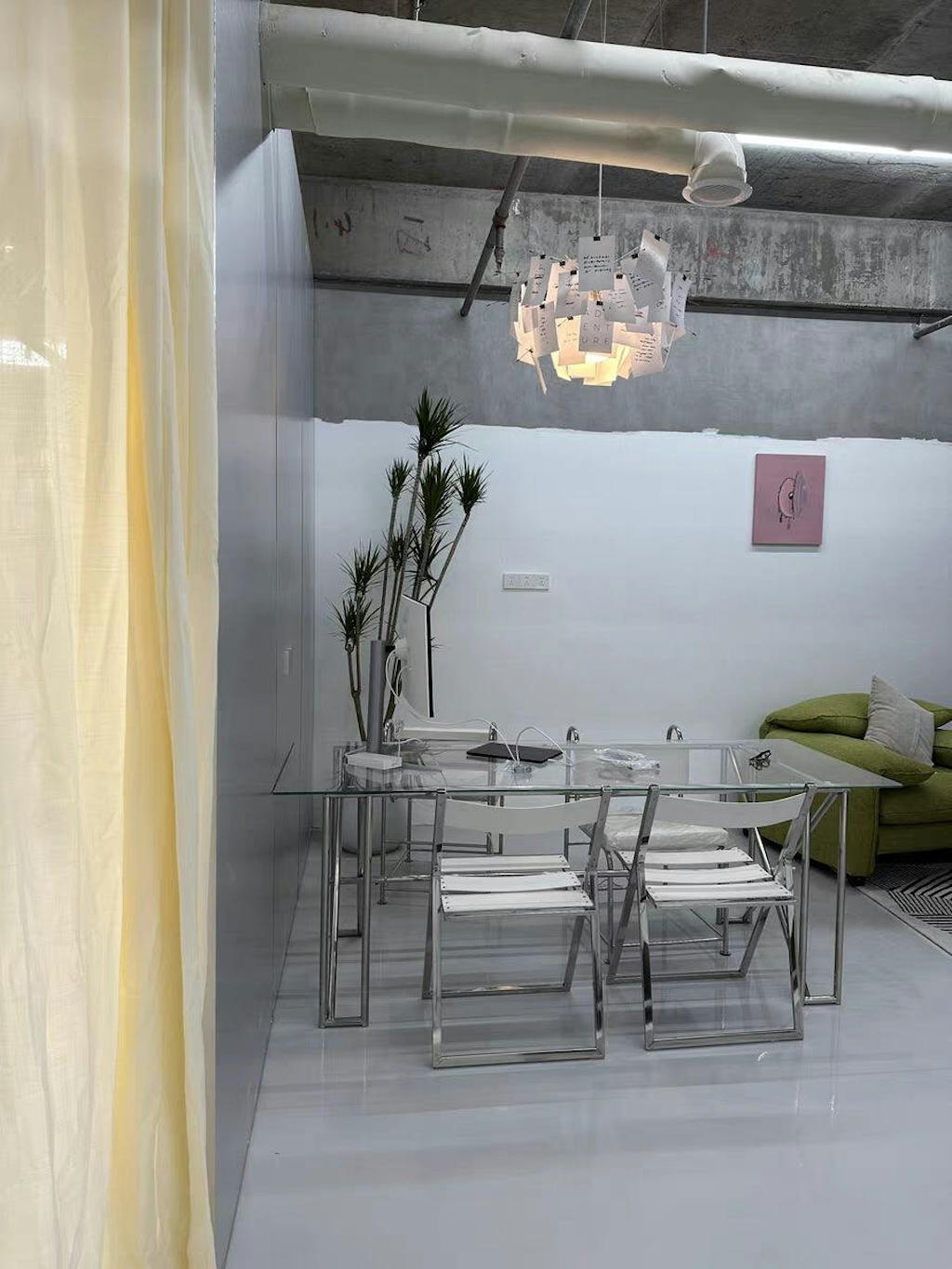 Elegant Paper Chandelier - Lightweight, Eco-Friendly Design, Easy to H