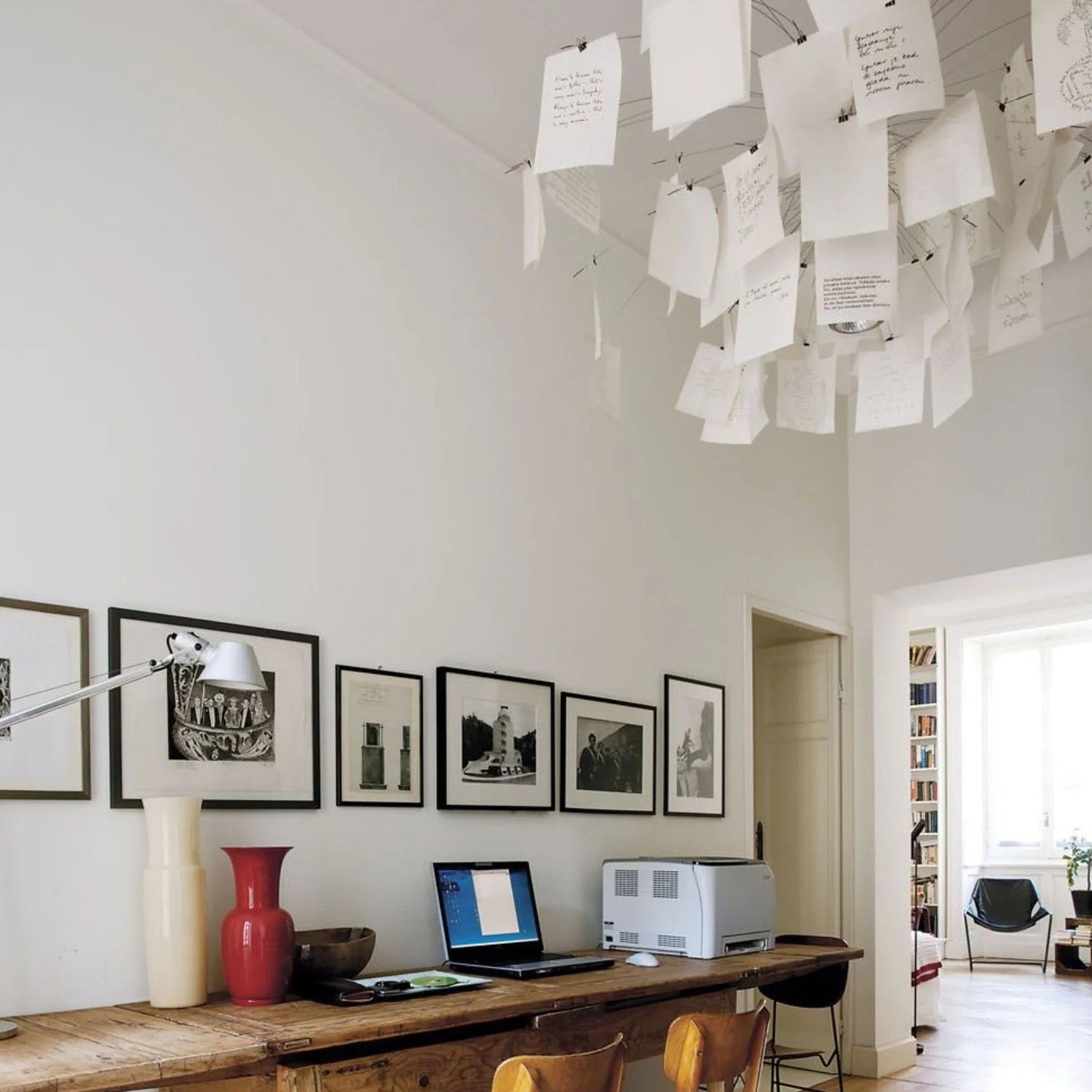 Elegant Paper Chandelier - Lightweight, Eco-Friendly Design, Easy to H