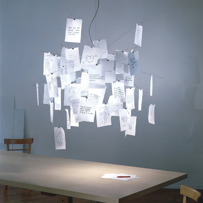 Elegant Paper Chandelier - Lightweight, Eco-Friendly Design, Easy to H