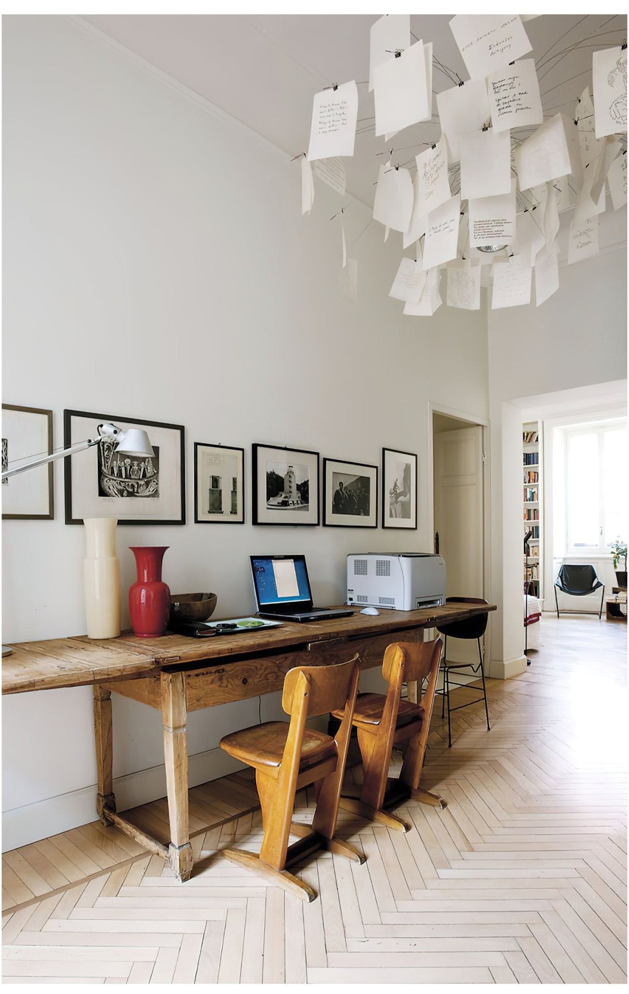 Elegant Paper Chandelier - Lightweight, Eco-Friendly Design, Easy to H