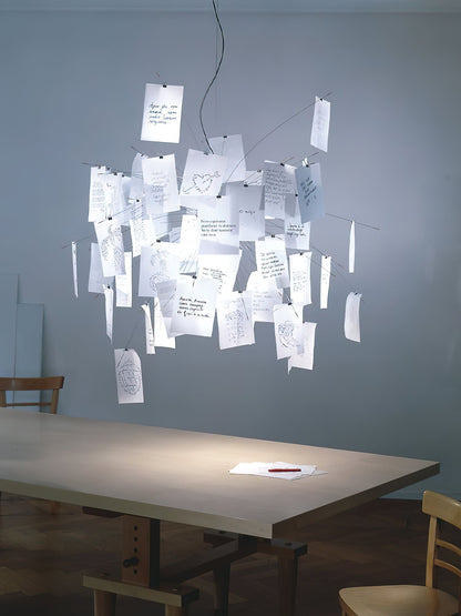 Elegant Paper Chandelier - Lightweight, Eco-Friendly Design, Easy to H