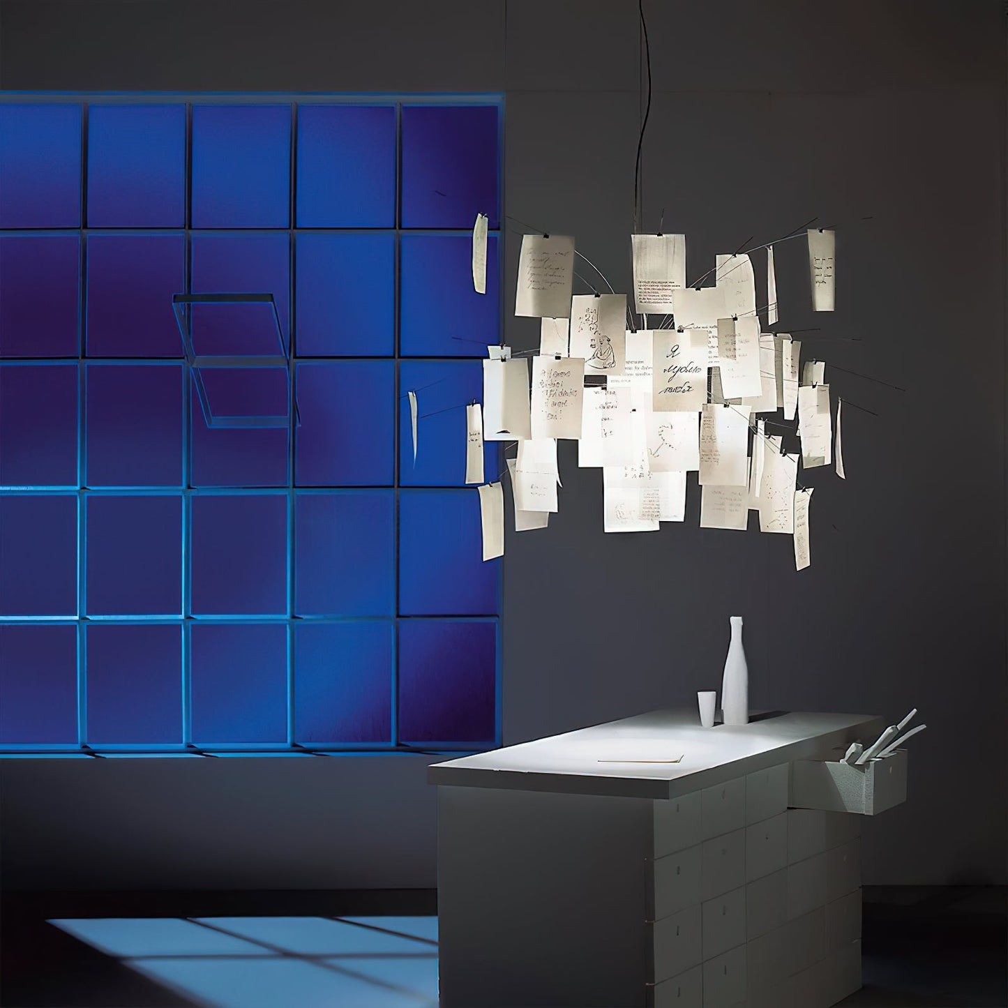 Elegant Paper Chandelier - Lightweight, Eco-Friendly Design, Easy to H