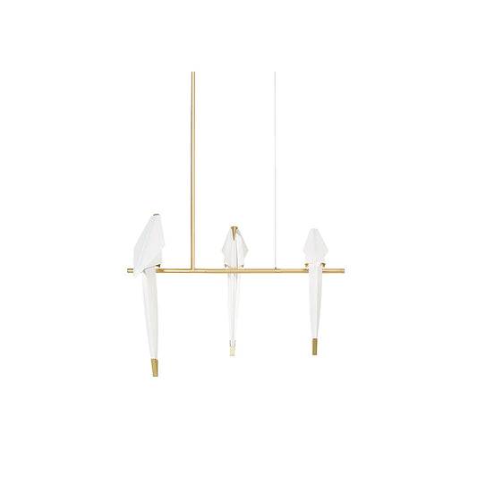 Elegant Paper Crane LED Chandelier with Adjustable Brightness & Unique