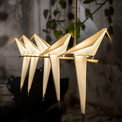 Elegant Paper Crane LED Chandelier with Adjustable Brightness & Unique