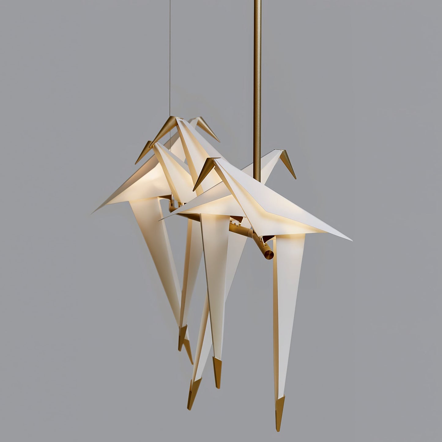 Elegant Paper Crane LED Chandelier with Adjustable Brightness & Unique