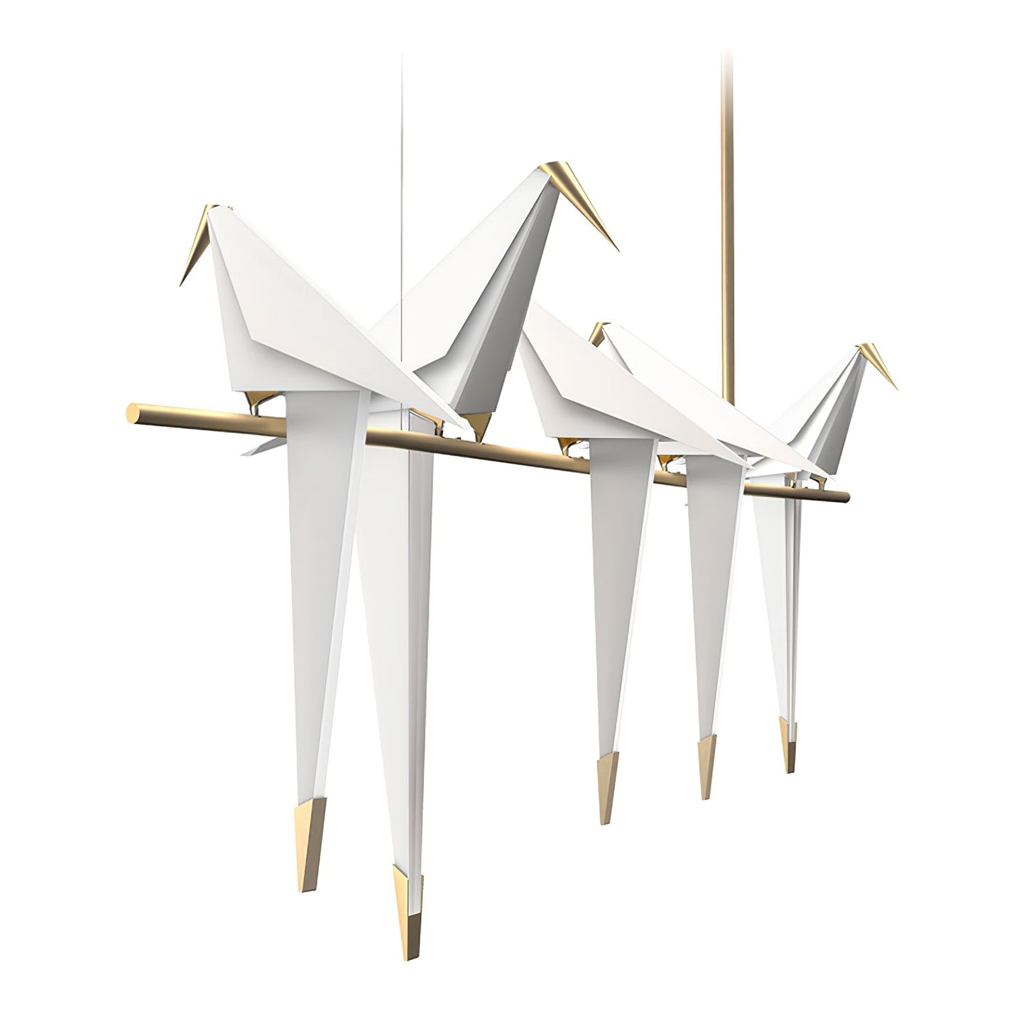 Elegant Paper Crane LED Chandelier with Adjustable Brightness & Unique