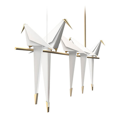 Elegant Paper Crane LED Chandelier with Adjustable Brightness & Unique