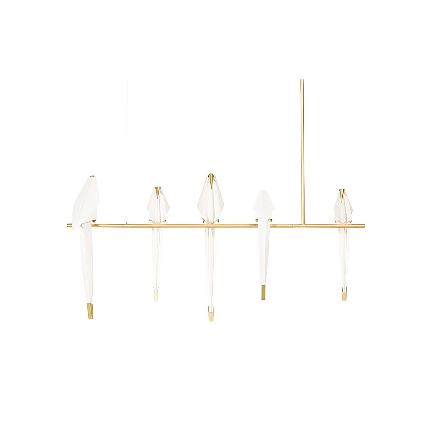 Elegant Paper Crane LED Chandelier with Adjustable Brightness & Unique
