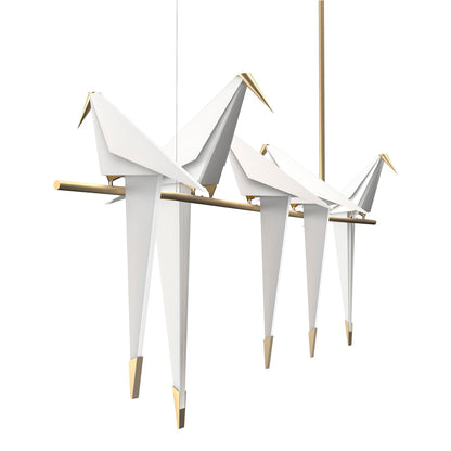Elegant Paper Crane LED Chandelier with Adjustable Brightness & Unique