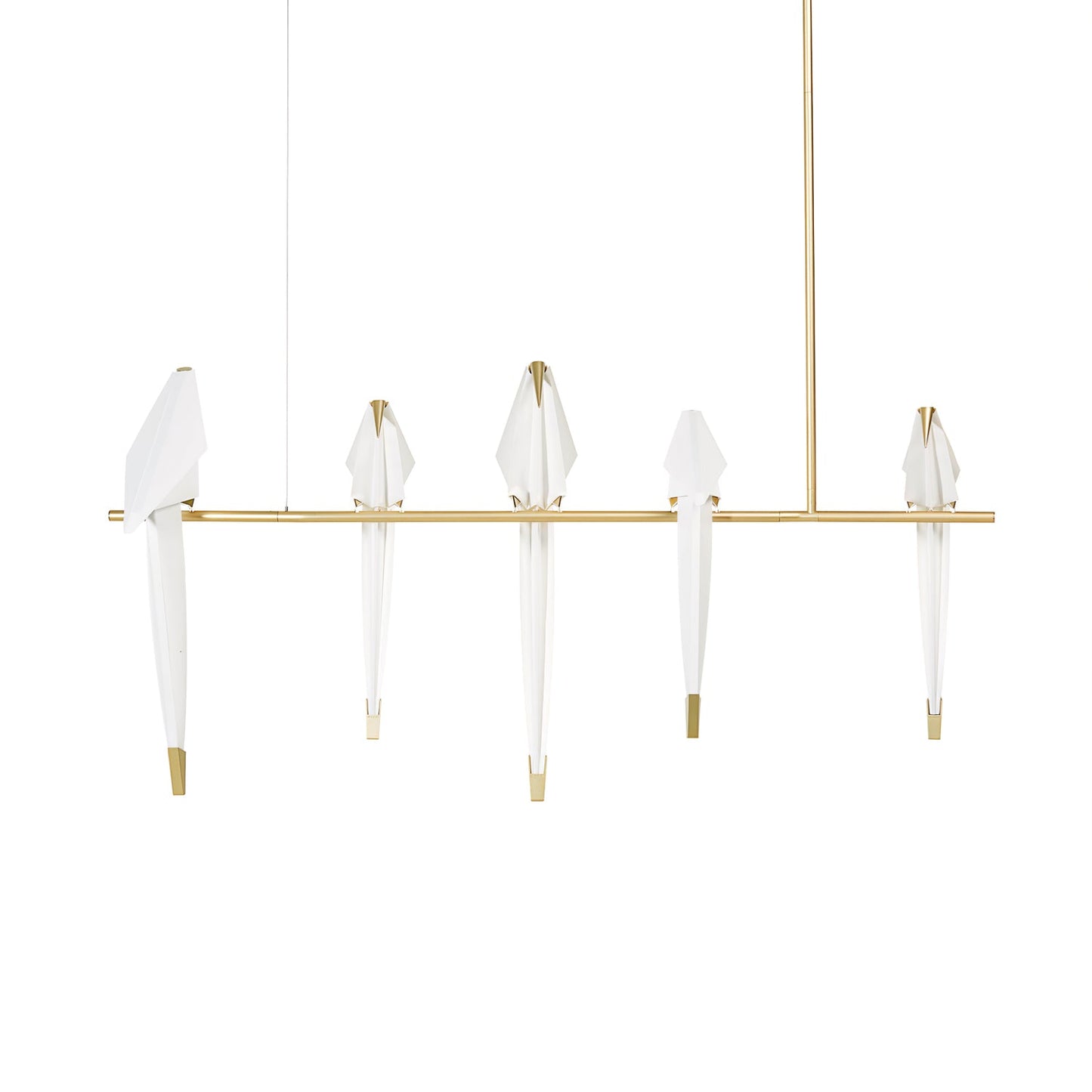Elegant Paper Crane LED Chandelier with Adjustable Brightness & Unique