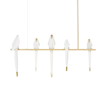 Elegant Paper Crane LED Chandelier with Adjustable Brightness & Unique