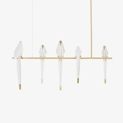 Elegant Paper Crane LED Chandelier with Adjustable Brightness & Unique