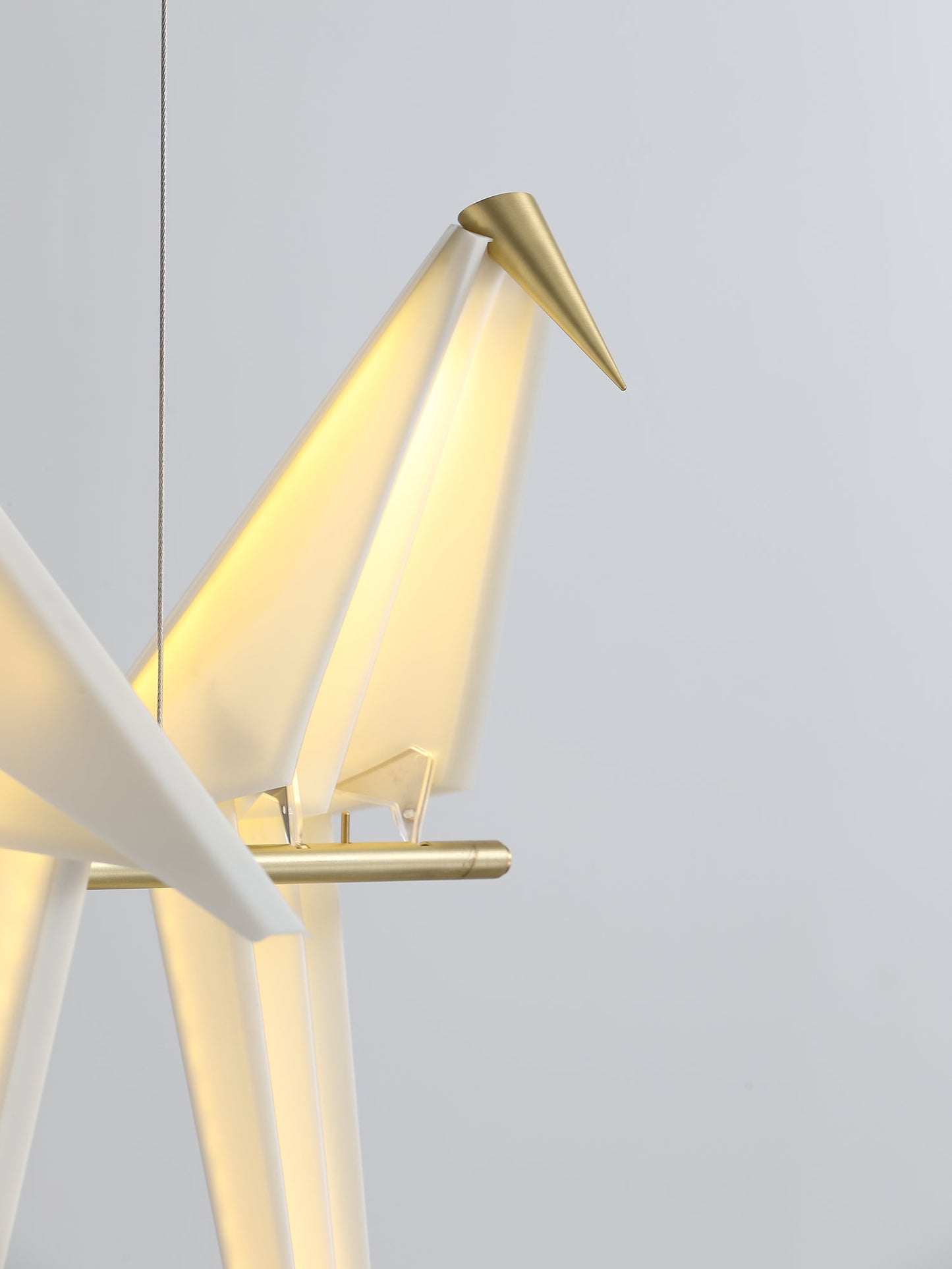 Elegant Paper Crane LED Chandelier with Adjustable Brightness & Unique