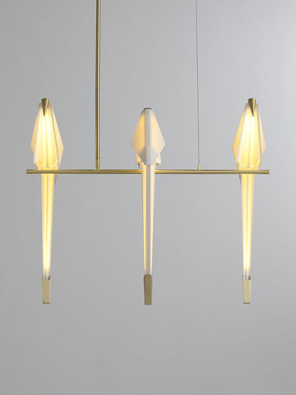 Elegant Paper Crane LED Chandelier with Adjustable Brightness & Unique