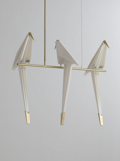 Elegant Paper Crane LED Chandelier with Adjustable Brightness & Unique