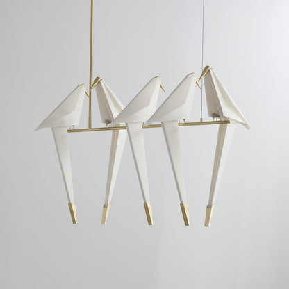 Elegant Paper Crane LED Chandelier with Adjustable Brightness & Unique