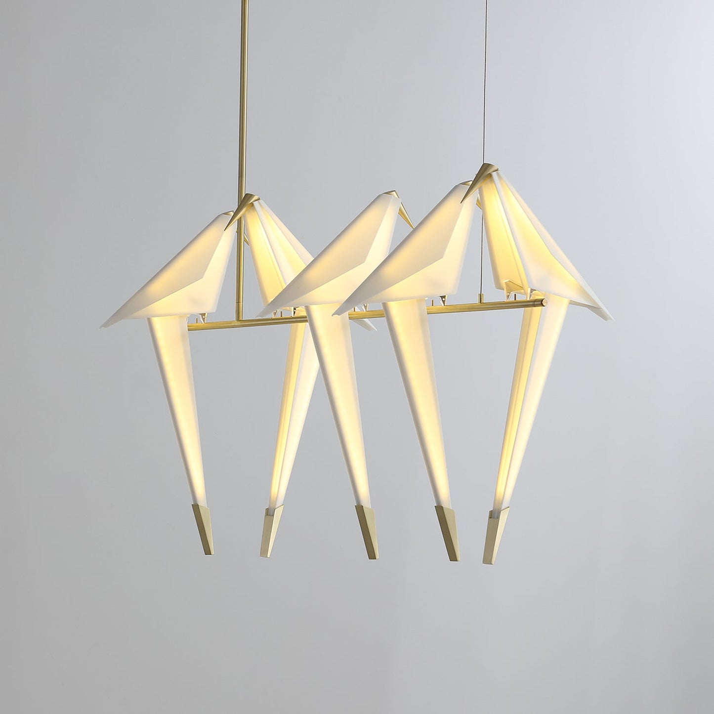 Elegant Paper Crane LED Chandelier with Adjustable Brightness & Unique