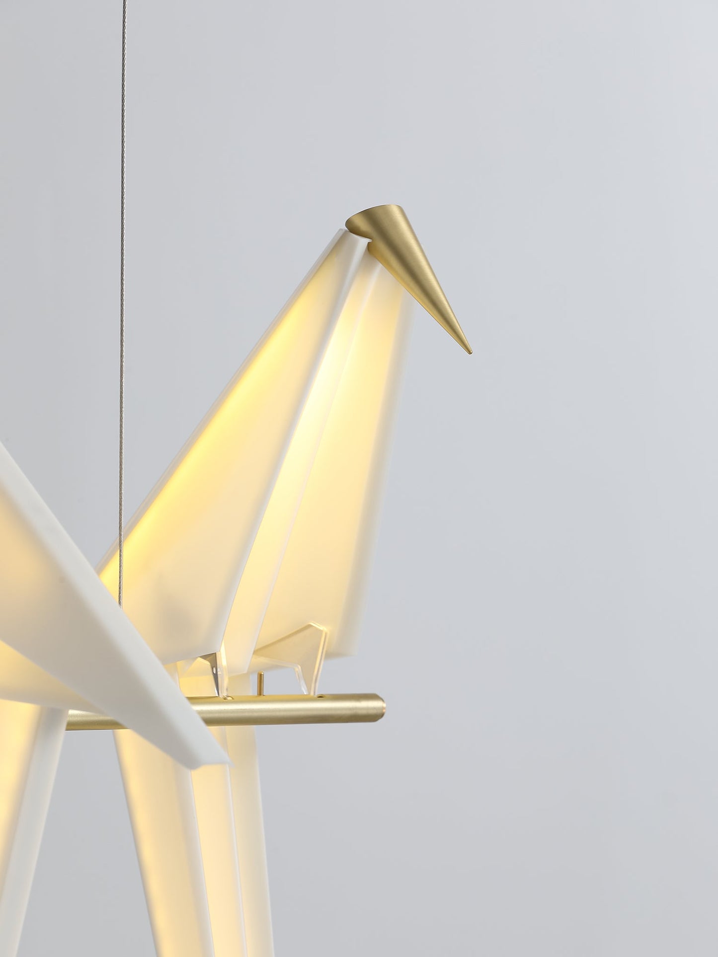 Elegant Paper Crane LED Chandelier with Adjustable Brightness & Unique